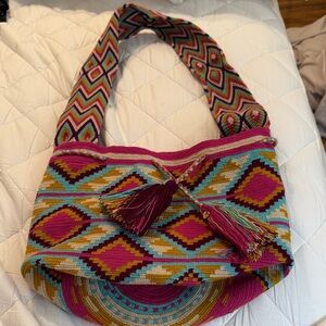 Vibrant Geometric Shoulder Bag